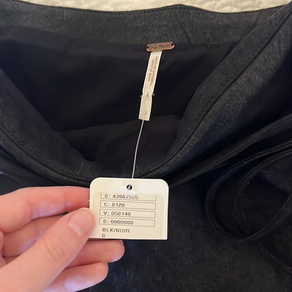 Free People Soft Leather Suede Skirt - Picture 3 of 3